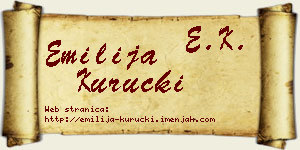 Emilija Kuručki vizit kartica